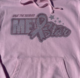 MS SAVE THE BOOBIES RHINESTONE HOODIE