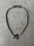 MS MONOGRAM LOGO NECKLACE/BIKER CHAIN