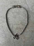 MS MONOGRAM LOGO NECKLACE/BIKER CHAIN