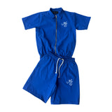 MS LOGO BLUE NYLON SHORT SET
