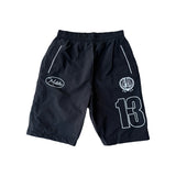 MS SOCCER CLUB BLACK NYLON SHORT SET