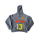 MS UNIVERSITY DISTRESSED HOODIE & BAGGY SHORT SET