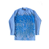 MS MONOCHROME BABY BLUE THERMAL LONG SLEEVE