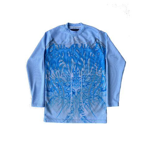 MS MONOCHROME BABY BLUE THERMAL LONG SLEEVE