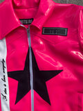 MS PATENT LEATHER JACKET (PINK)