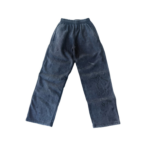 MS MONOCHROME BAGGY DISTRESSED SWEATPANTS