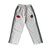 MS LOGO STRIPED ZIP UP CREAM SWEATSUIT
