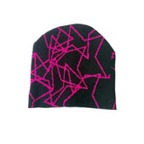 MS PINK/BLACK LOGO BEANIE
