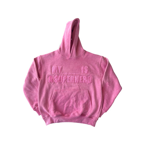 MS “MY ___ IS A SUPERHERO” BREAST CANCER HOODIE