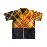 MS PLAID LOGO NYLON SHORT SET