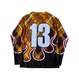 MS PLAID FLAME JERSEY