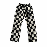 MS CHECKERED SHERPA SWEATSUIT